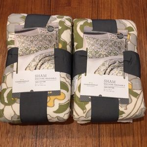 Threshold quilted shams